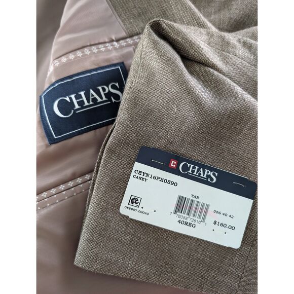 *NWT* Chaps Ralph Lauren Tan Sport Coat 40R - Picture 3 of 3